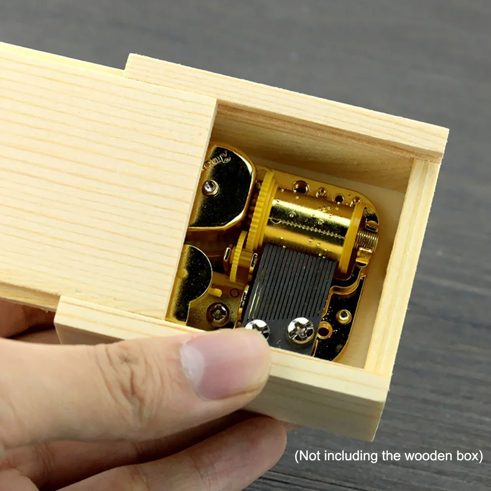 Музыкальная шкатулка аксессуары прочная сделай сам позолоченная акриловая +