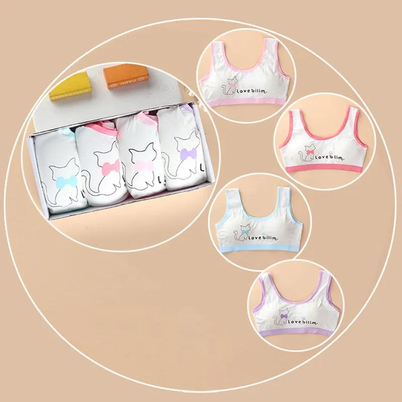 5 шт./Лот спортивные бюстгальтеры для девочек 8-16 лет | Мать и ребенок