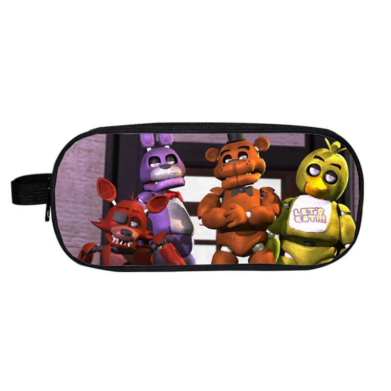Five Nights at Freddy косметички Fnaf канцелярский Органайзер Сумка Для Хранения Чехол Five Nights at Freddys пенал