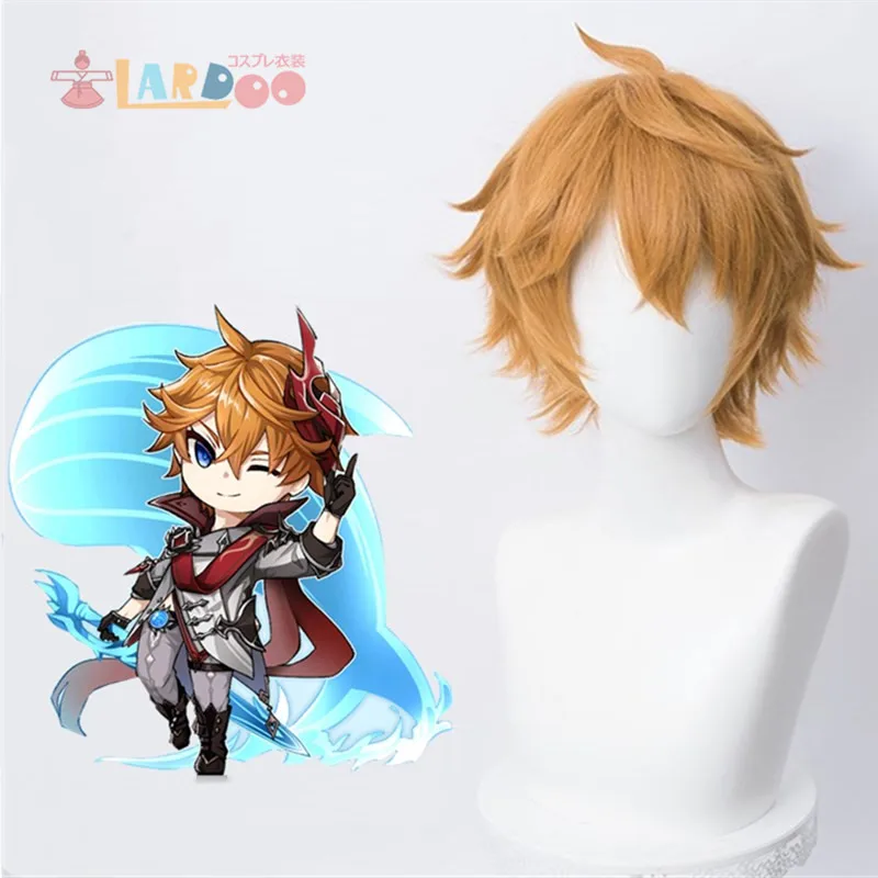 

Manles Game Genshin Impact Tartaglia Brown Cosplay Wigs