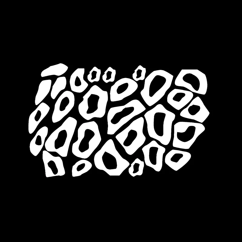 

Personalized PVC Creative Minimalist Leopard Printed Car Sticker Decal Black/White ZWW-0207, 10cm*16cm
