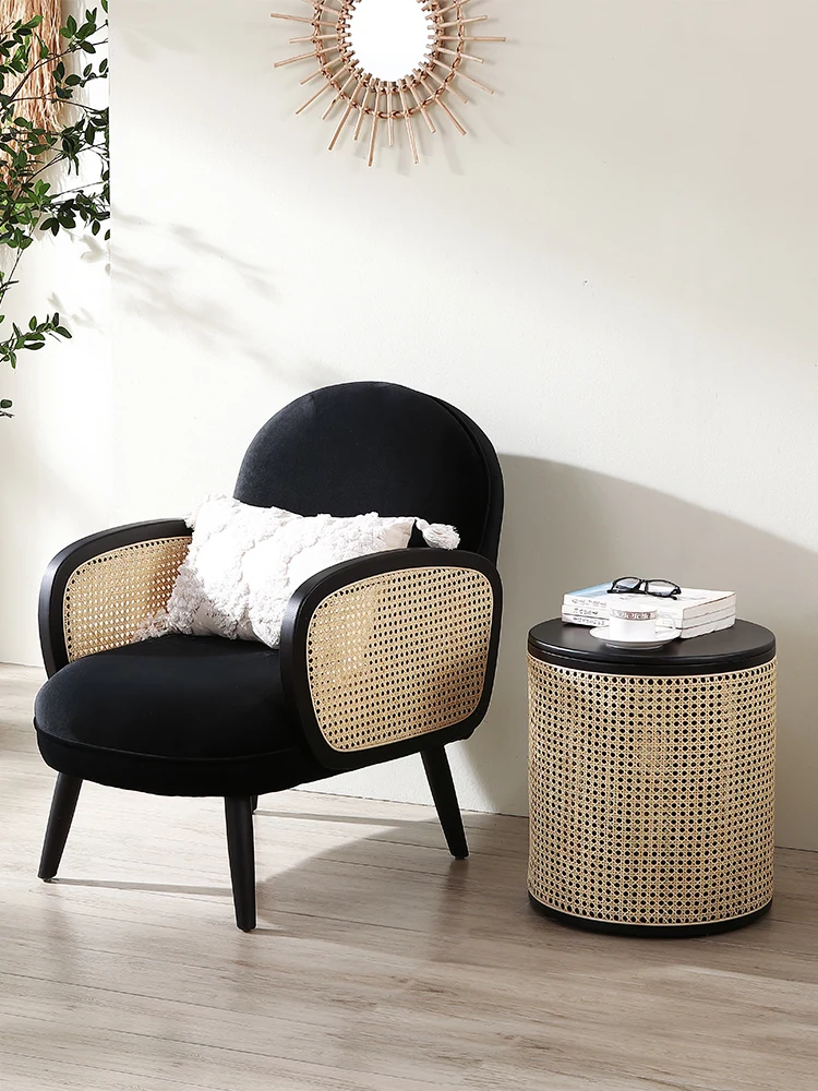 Скандинавский ротанговый стул PurelyFeel из массива дерева простое искусство