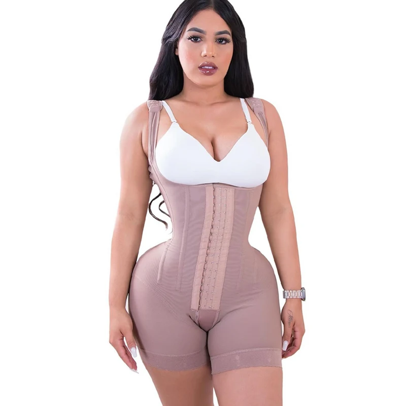 Women's High Double Compression Garment Abdomen Control HOOK AND EYE CLOSURE Tummy Control  Adjustable Bodysuit