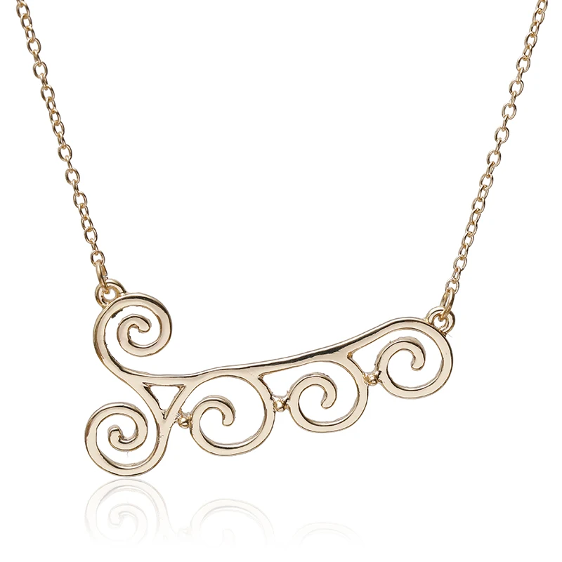 Цветок Любовь Любовник Золотой цветной цинк сплав кулон ожерелье День Святого