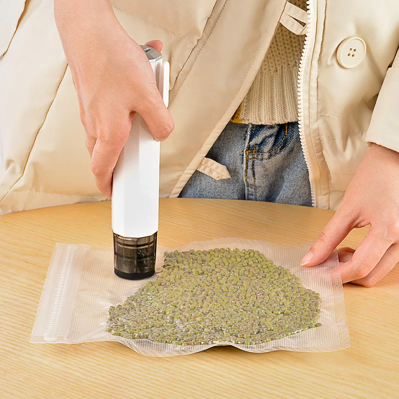 

Handheld Vacuum Machine Rod Portable USB Rechargeable Clothes/Food/Red Wine Vacuum Compression Mini Electric Air Extraction Pump