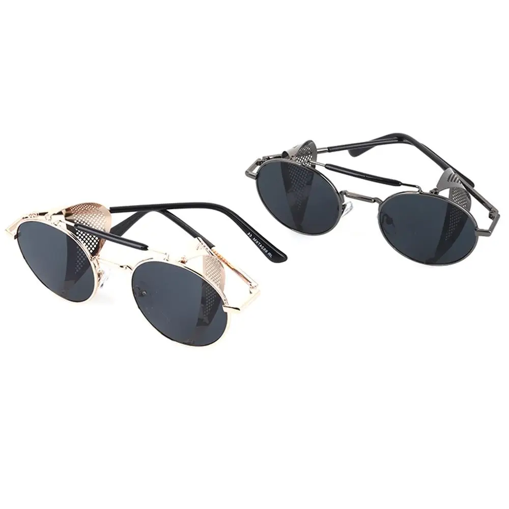 

UV400 Outdoor Sports Retro Round Sunglasses Men'S Accessories Women Mens Golden Grey Fashion for Surfing Fishing Vintage Shades