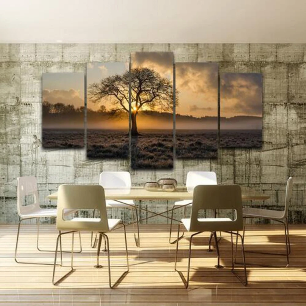 

DIY Diamond Painting Five-picture Combination Excluding the Frame Home Living Room Bedroom Wall Hanging Decoration