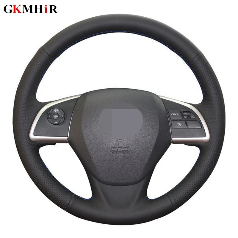 Черные чехлы на руль из искусственной кожи для Mitsubishi Outlander 2013 2014 ASX L200 2015 2016 Mirage