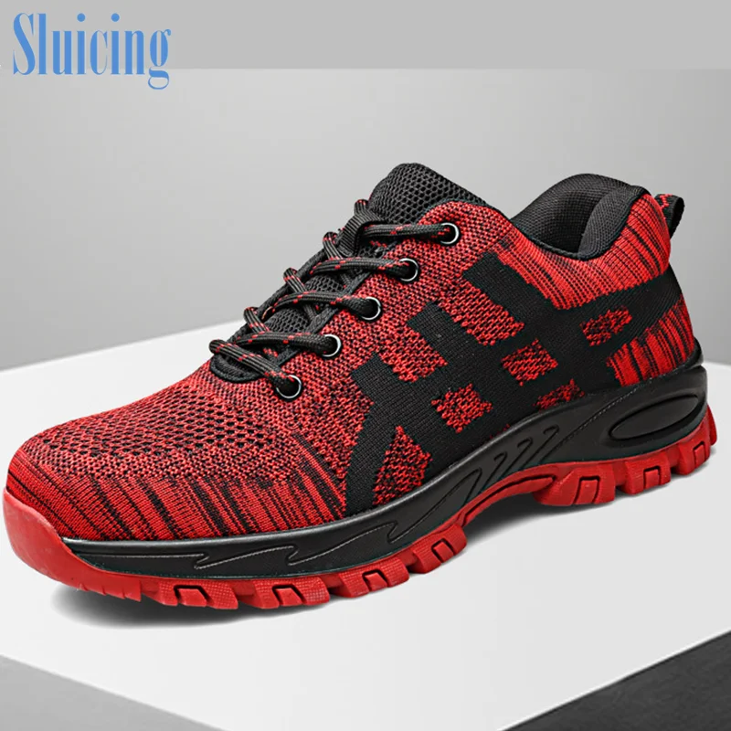 

Hot selling men's safety shoes anti smashing anti piercing work shoes outdoor breathable wear resistant protective shoes