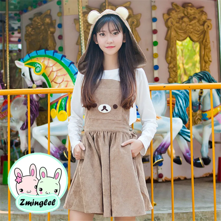 Будет выглядеть очень мило для девочек в стиле &quotЛолита&quot Kawaii Rilakkuma чулок Платье