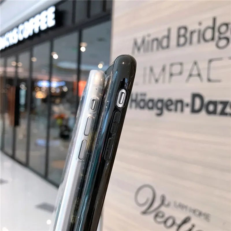 Роскошный прозрачный чехол с блестками и планетами для телефона iPhone 11 12 Pro Max Mini X XS