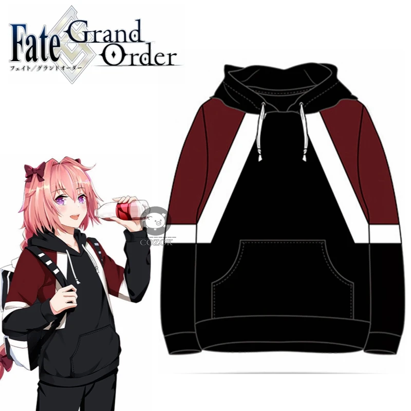 

Anime Fate/Apocrypha Astolfo Cosplay Hooded Winter Warm Thicken Hoodies Coat Long Sleeve Sweatshirt For Women Men