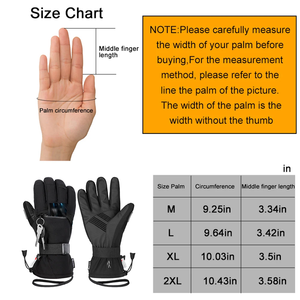 

WEST BIKING Motorcycle Gloves Winter 3M Waterproof Windproof Touch Screen Moto Protective Gear Motocross Motorbike Riding Gloves