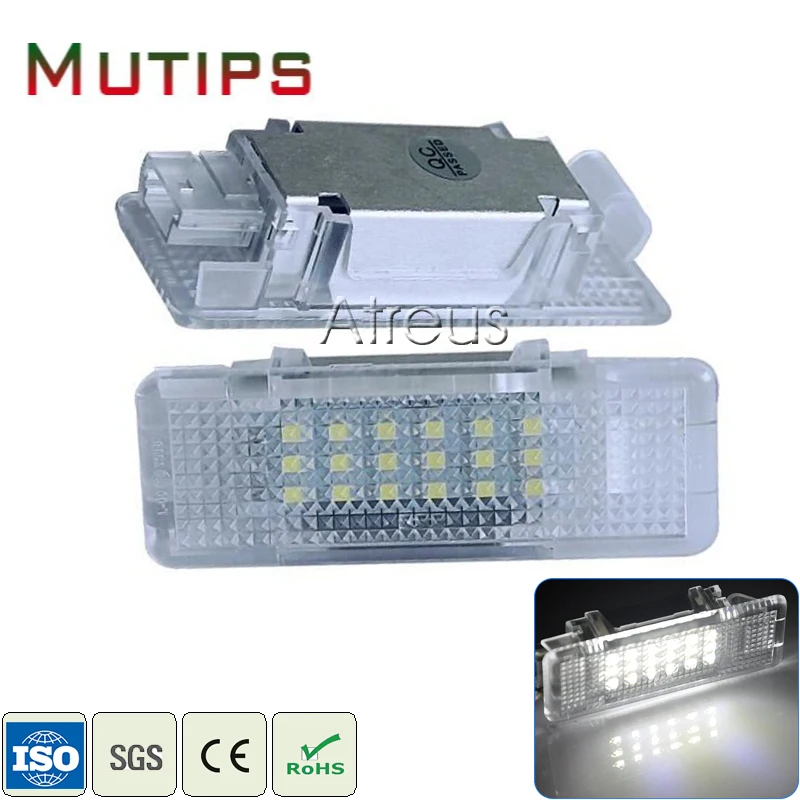 Mutips Car Door Welcome Lights 12V For BMW E53 X5 E39 Z8 E52 Accessories No error 1Pair White SMD3528 LED Courtesy Lamp Bulb Kit |