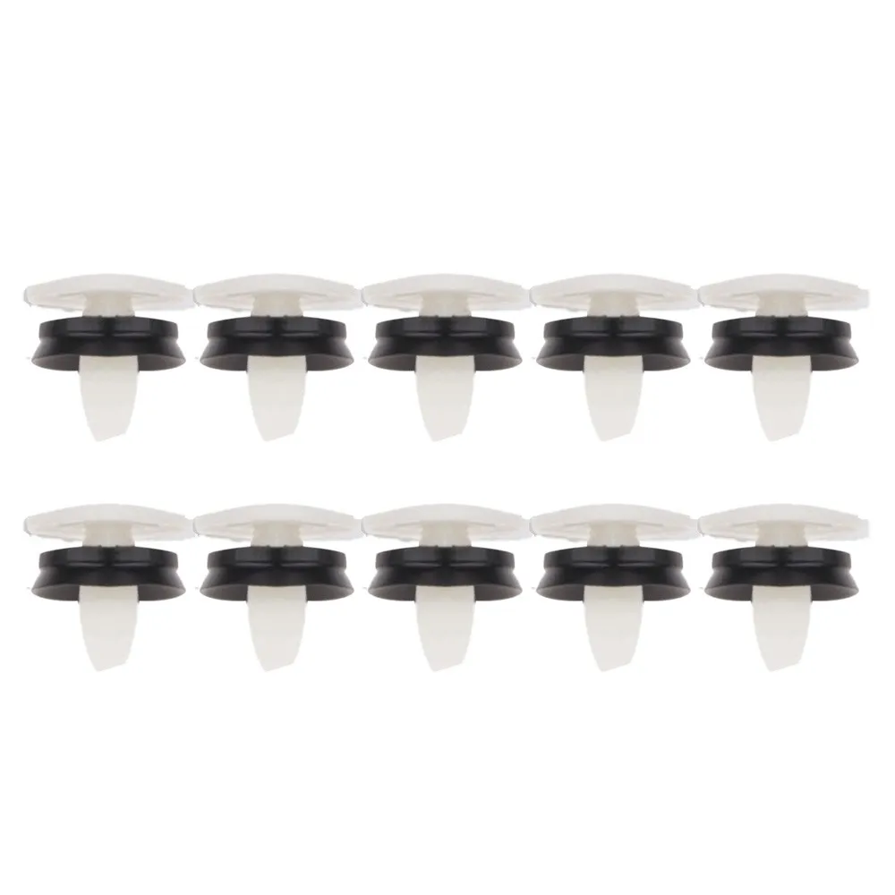 

10Pcs White Nylon Door Trim Panel Mounting Clips 21.5 MM Fastening Accessories Door Trim Mounting Clip 7703077476