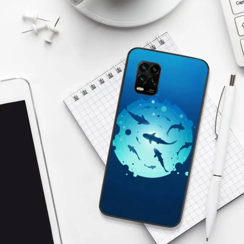

0 Ocean Whale Shark Swimming Phone Case For Xiaomi 8 9 Se 10 10pro Note 2 3 10 MIX2 S MAX2 3 F1 5X