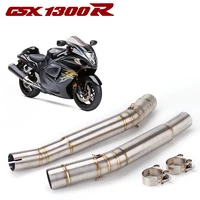 modified gsx1300r stainless steel middle section 2008 2015 gsx1300r exhaust pipe set