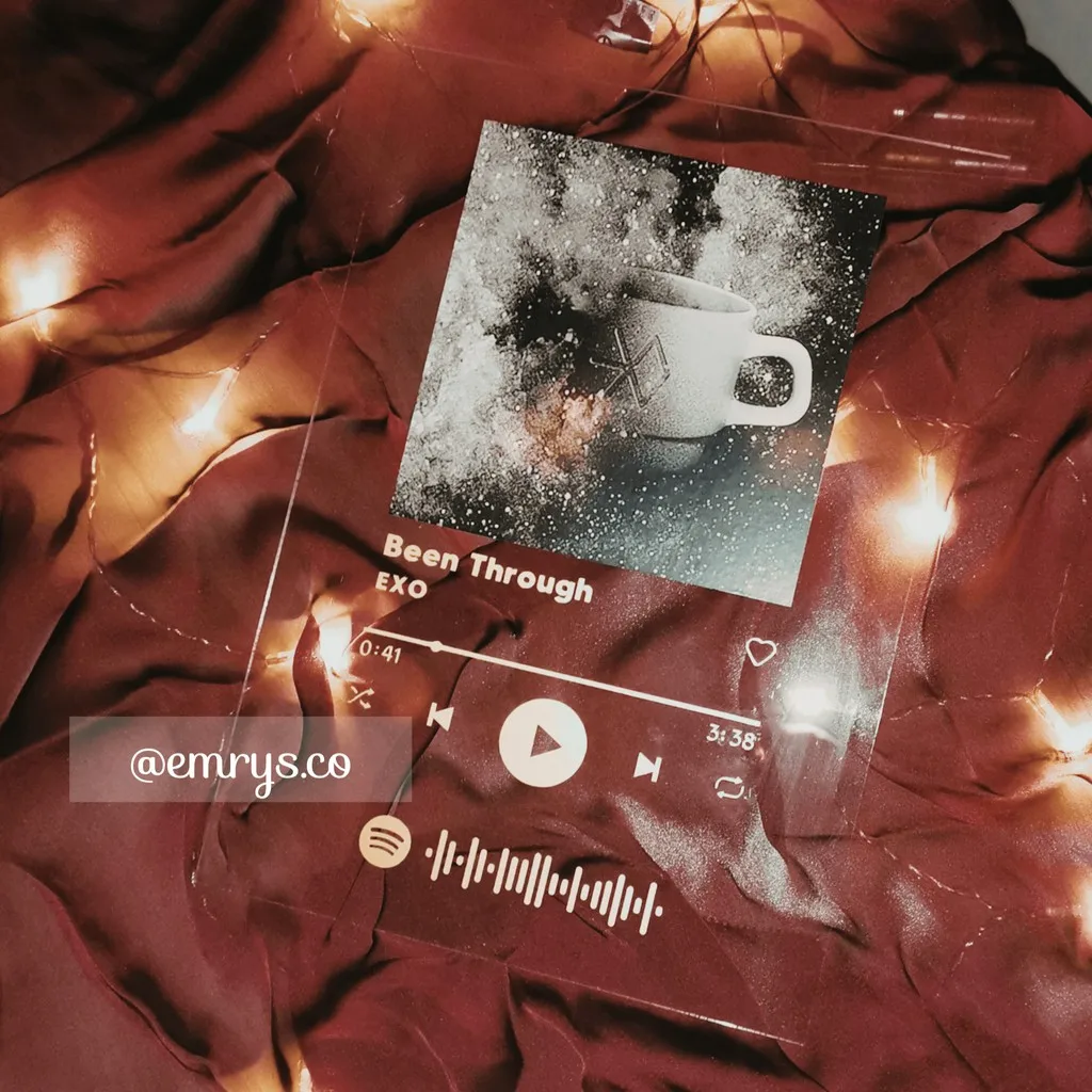 15x20cm Custom Acrylic Music Spotify Code Board Personalized Photo Song Date Name Anniversary Album Plaque Couples Friends Gifts | Украшения