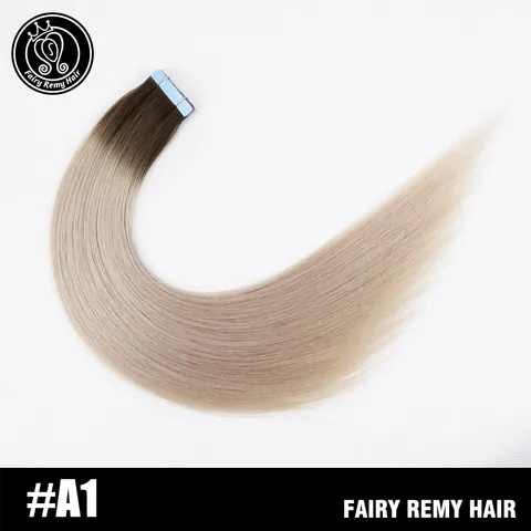 Накладные человеческие волосы с лентой Remy, 100% натуральные невидимые бесшовные европейские клейкие волосы для наращивания, 16-18 дюймов, 2 г/шт.