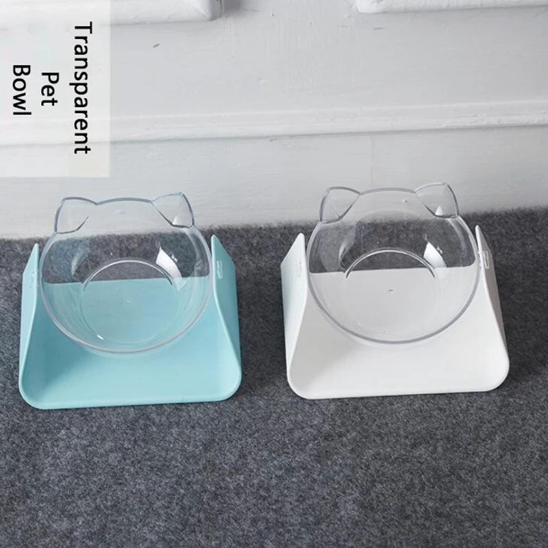 TECHOME Милая кошачья чаша для еды защита шейного позвонка Регулируемая косая миска