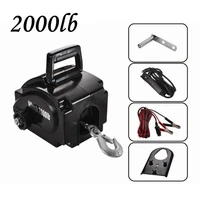 winch 2000lbs portable boat yacht electric winch rubber boat tractor winch 12v