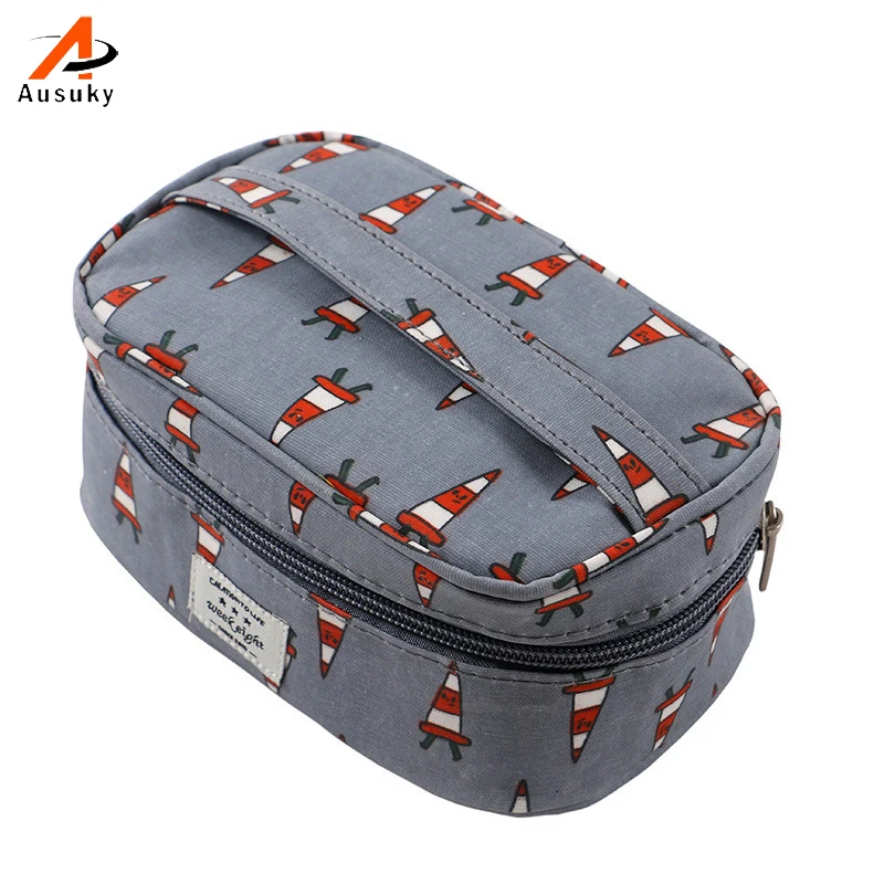 Модная брендовая профессиональная косметичка двухсторонняя сумка кошелек для