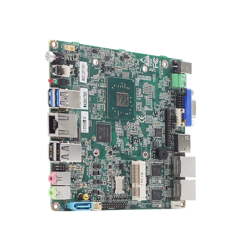 Безвентиляторная Материнская плата Intel Nuc nano itx E3940/N4200 mini pc материнская DDR3 SODIMM 204
