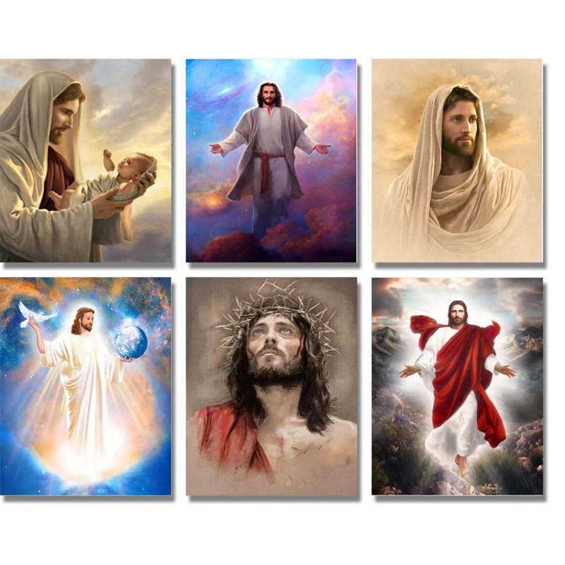 5D DIY Алмазная картина религия Полный Круглый с алмазами изображением Стразы