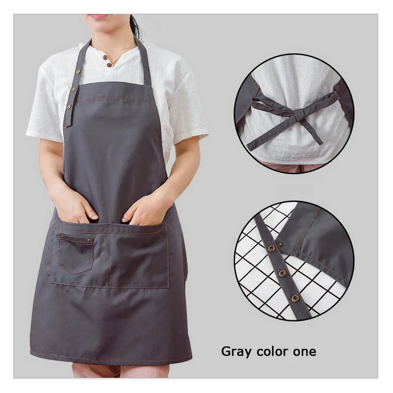 Фартуки с индивидуальным логотипом для мужчин Кухонный Фартук женщин шеф повара