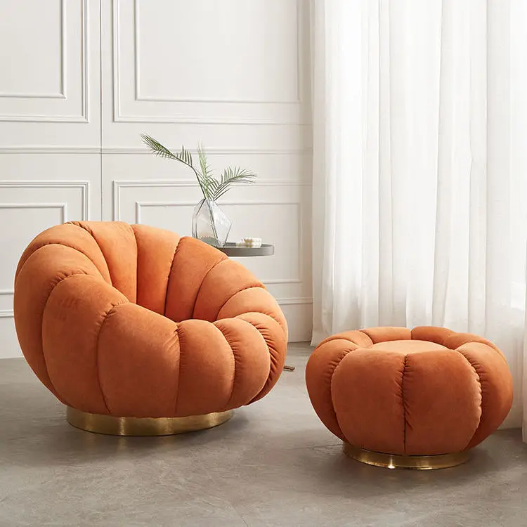 Мягкий диван из овечьей шерсти "Luxury Sofa Lamb Wool Nordic Simple Modern Lazy Home Beauty Salon Clothing Store Pumpkin Apartment Hotel Plush on".