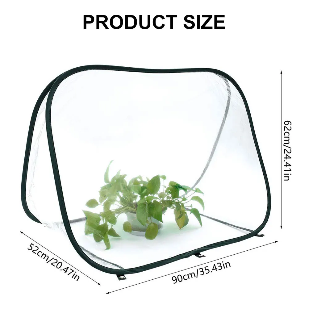 

Portable Garden Greenhouse Mini Pop Up Transparent Greenhouses PVC High-Quality Cold-Proof Warm Room Tent Gardening Equipment