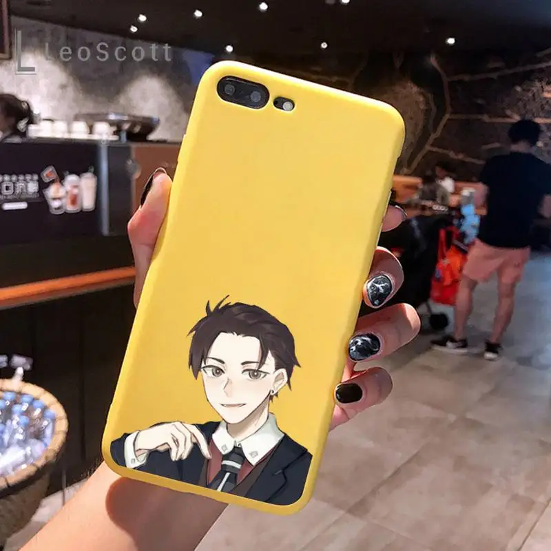 

Anime BalanceUNLIMITED Phone Case Yellow Candy Color for iPhone 6 7 8 11 12 s mini pro X XS XR MAX Plus