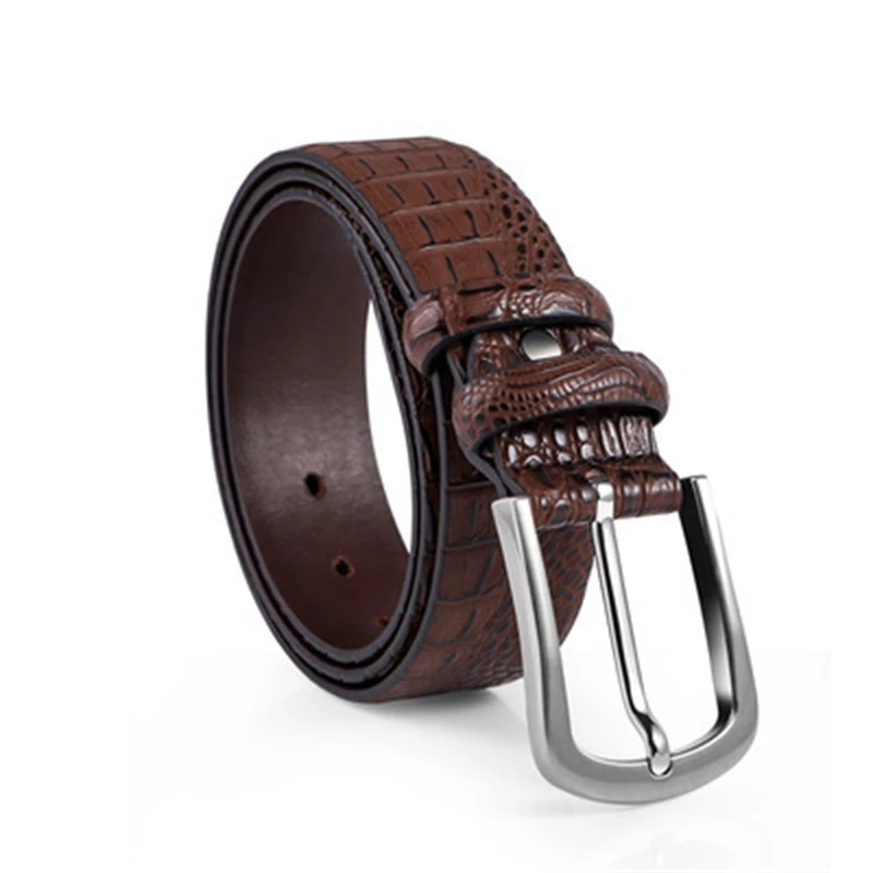 

Men's belt 2021 new whole leather cutting belt men's pin buckle men's leather business belt men