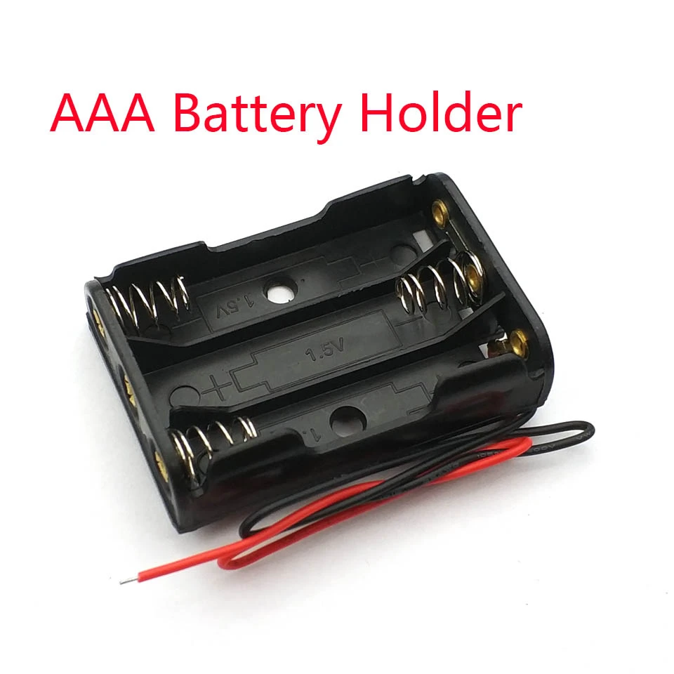 3 шт. держатели для батарей AAA с проводами|box case holder|battery box caseaaa battery |