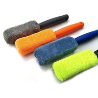 car wash portable microfiber wheel tire rim brush car wheel wash cleaning for car with plastic handle auto washing cleaner tools