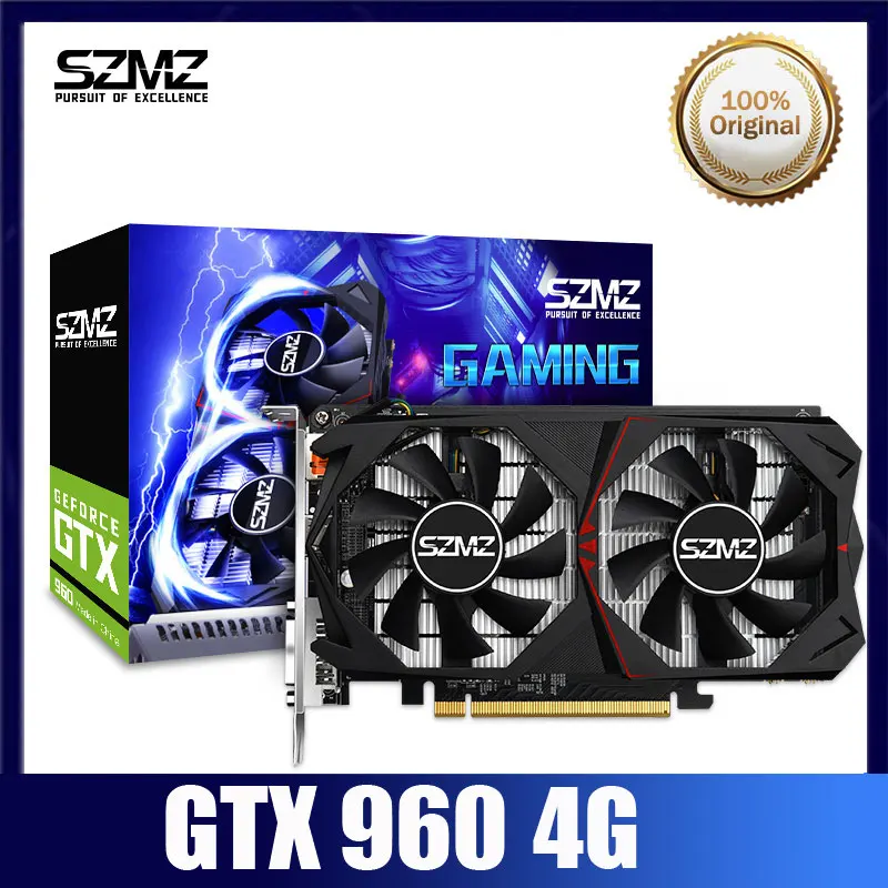 SZMZ видеокарта GTX 960 4 Гб GPU 128Bit GDDR5 графическая карта для nVIDIA VGA Geforce оригинальная