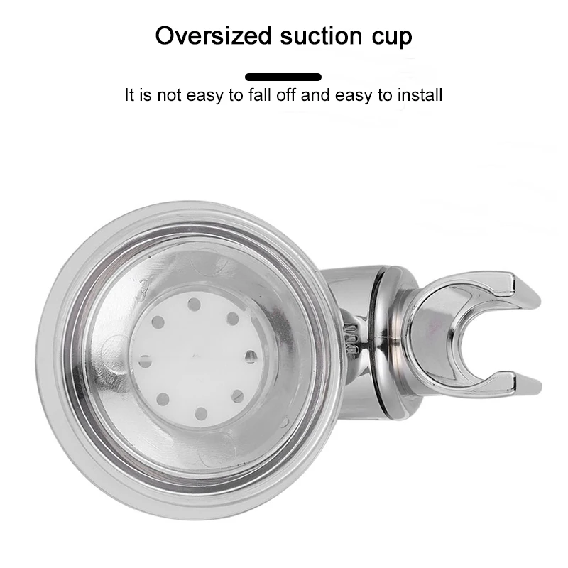 Универсальный регулируемый держатель для душа в ванной комнате с присоской, полной пластина, крепление для штанги головы.