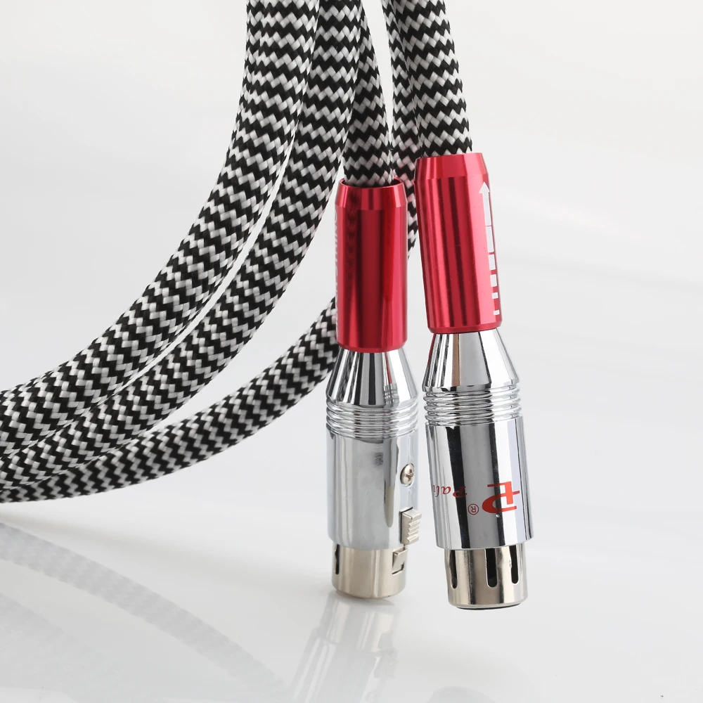Пара аудиофилов аудио кабель 2 RCA штекер XLR Женский Соединительный HIFI к Мужской |