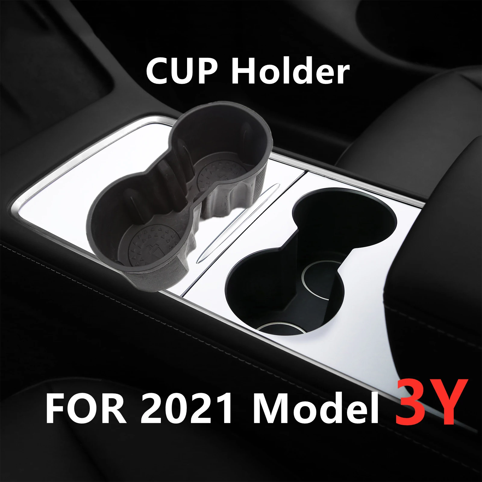 

Подставка для стакана воды для Tesla Model 3, модель Y 2021, центральные автомобильные аксессуары, водонепроницаемые автомобильные подставки для ...