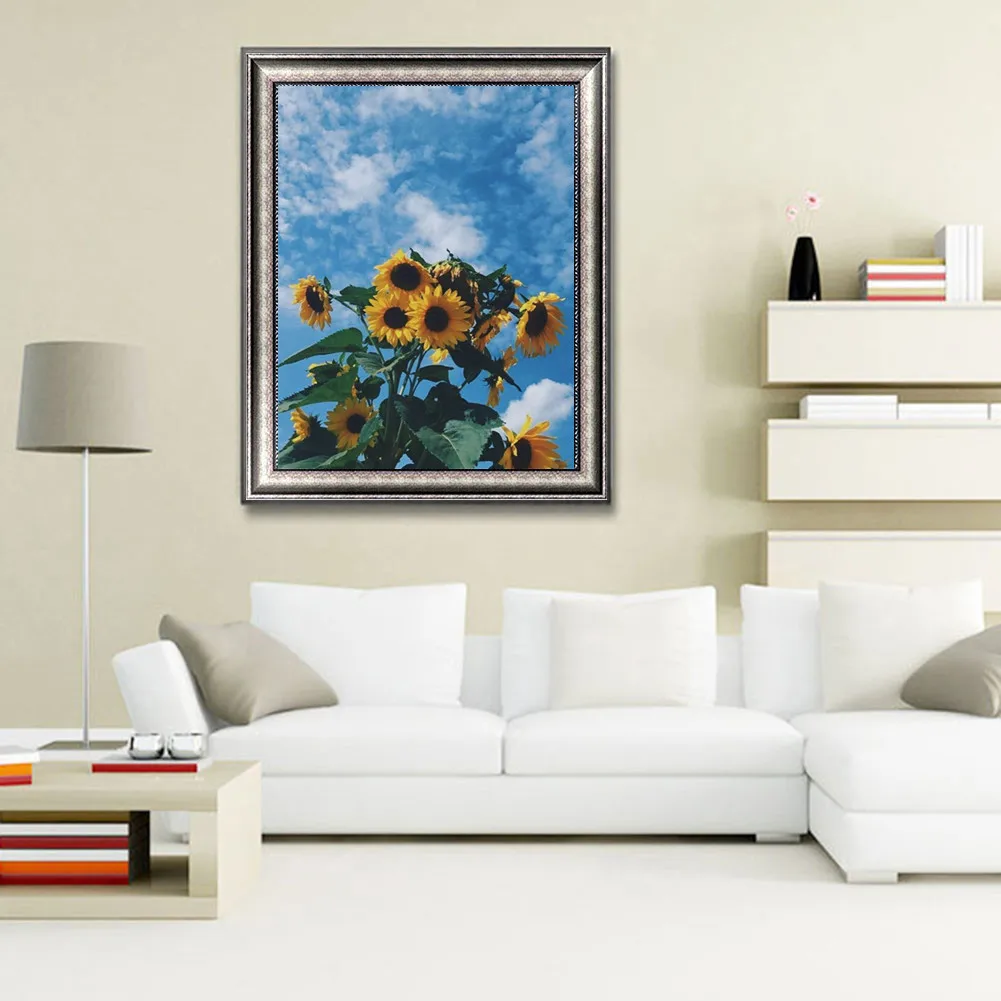 

Diamond Painting Cross Stitch Round Full Drill Embroidery Handmade Flower Pictures DIY Gift Home Decor Mosaic Wall Decoration 5D