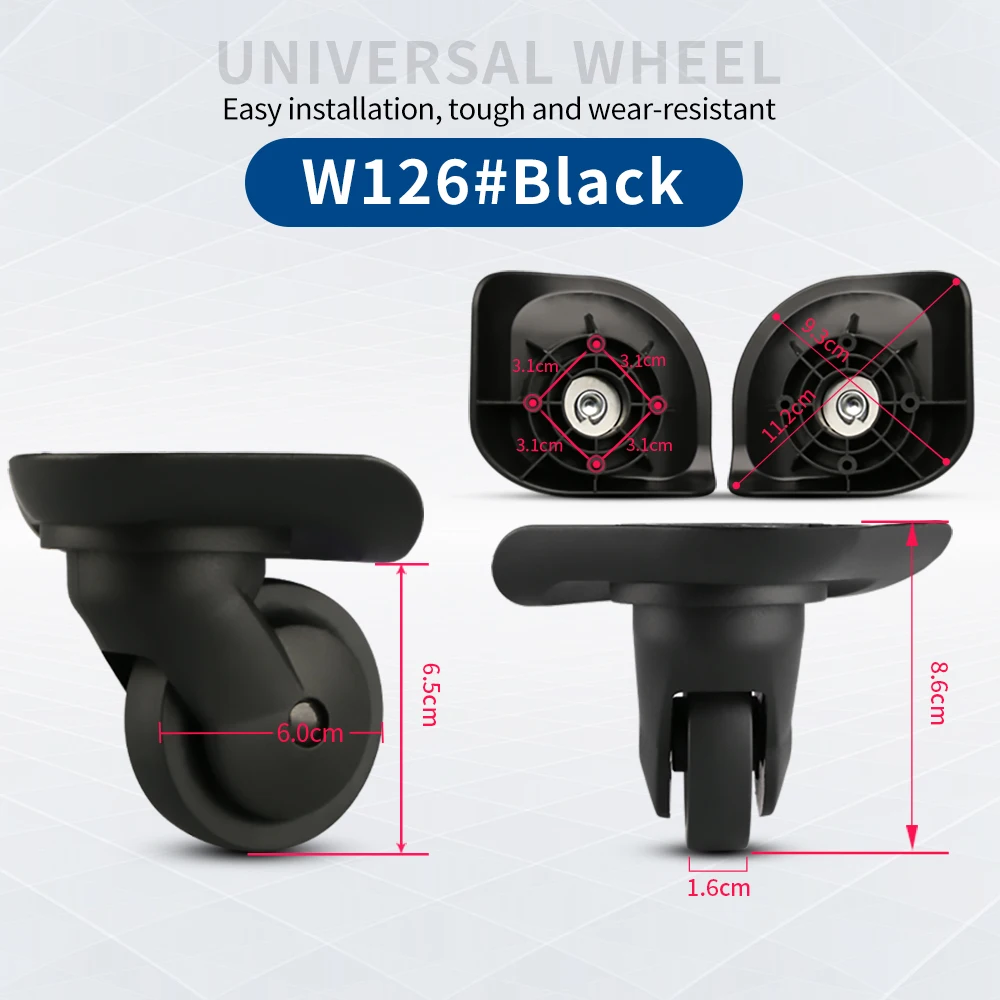 TANGYIPIN The first the9 Trolley wheels aluminum frame box luggage repair replace accessories double-row silent universal wheel