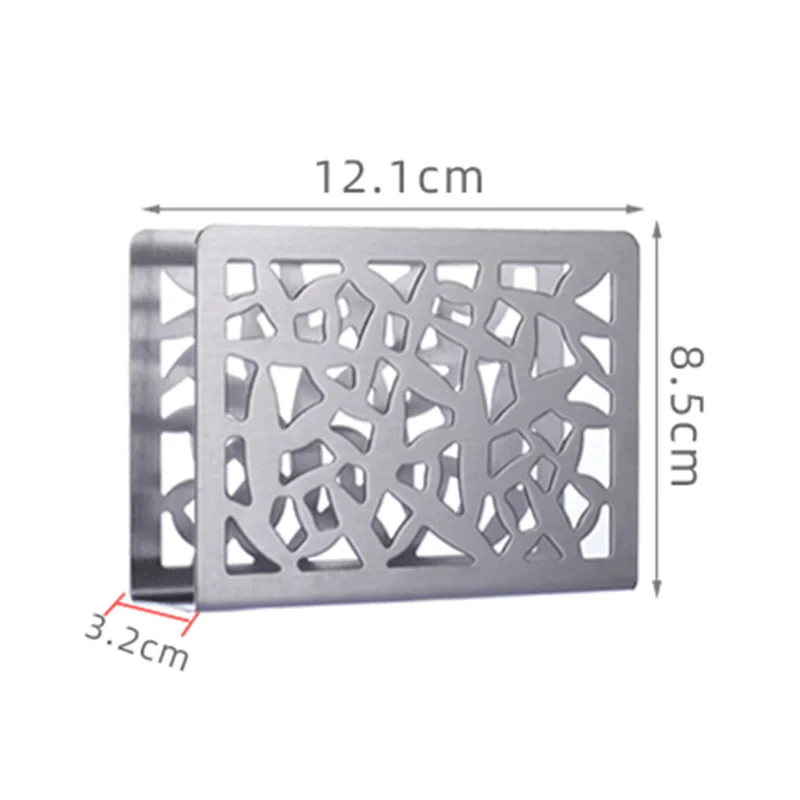 

Napkin Holder Stainless Steel Tabletop Napkin Holder Paper Towel Rack Metal Upright Napkin Holder for Kitchen Restaurant Party D