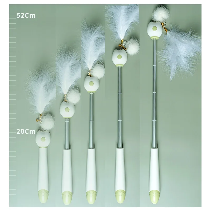 

Factory wholesale Haworth multifunctional laser telescopic fairy wand teasing cat stick laser double telescopic fairy wand