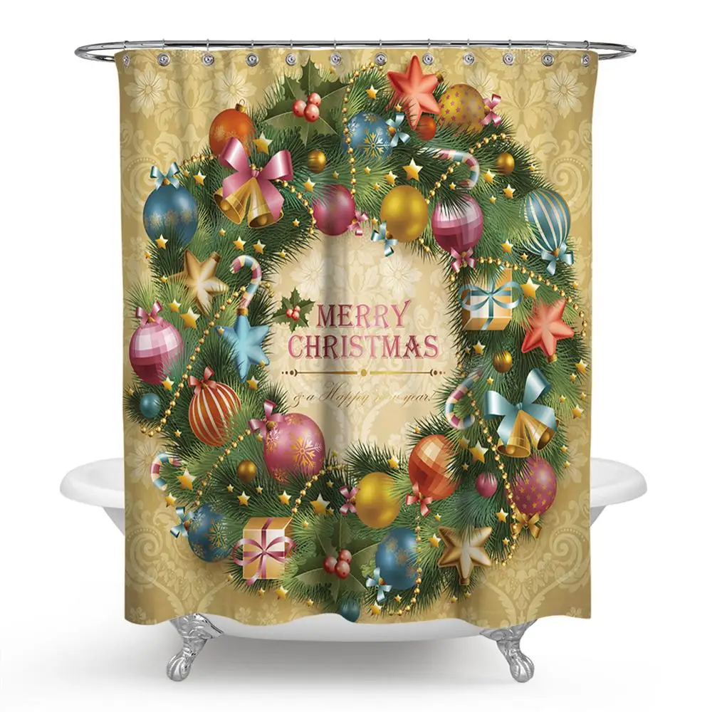 Рождественские аксессуары для ванной Рождественский красный шар пятизвездочный