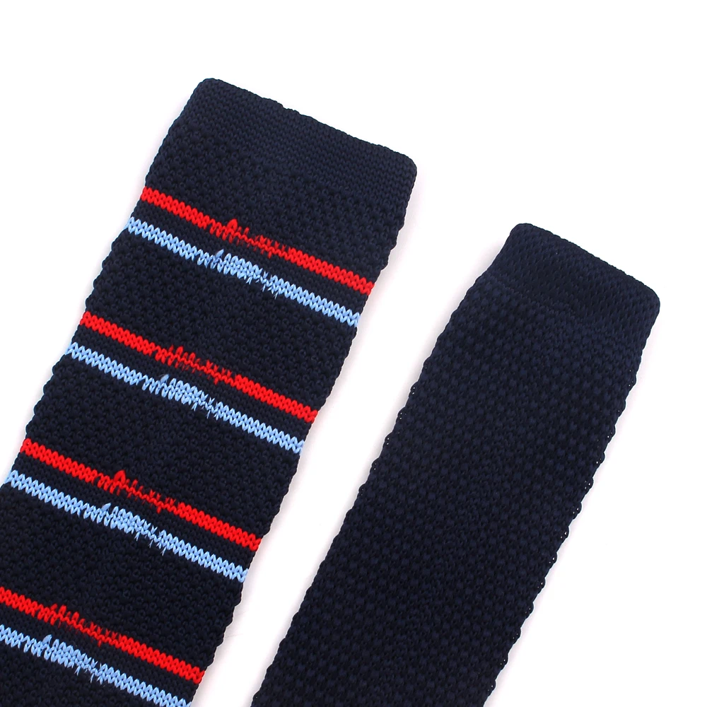 Новый тонкий вязаный мужской галстук классический для бизнеса Тонкий полосатый