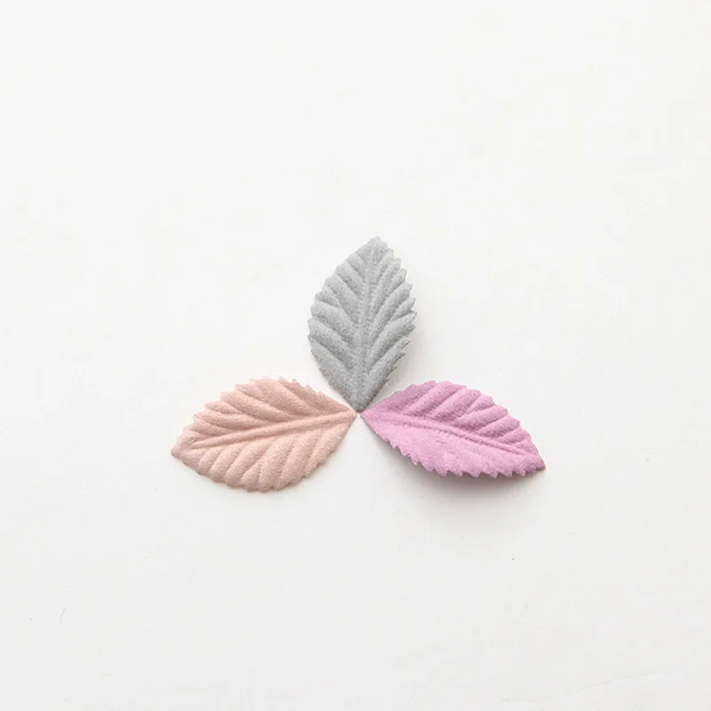 50Pcs Color Handmade Leaves Headwear Accessories DIY Craft Supplie Garment Wedding Decor Kids Scrapbooking Materials Leaf Blade | Дом и сад