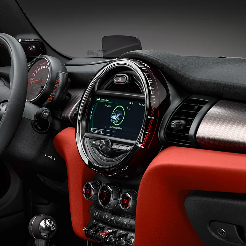 Для BMW MINI JOHN COOPER WORKS F55 F56 F57 панель навигационного экрана автомобиля декоративная