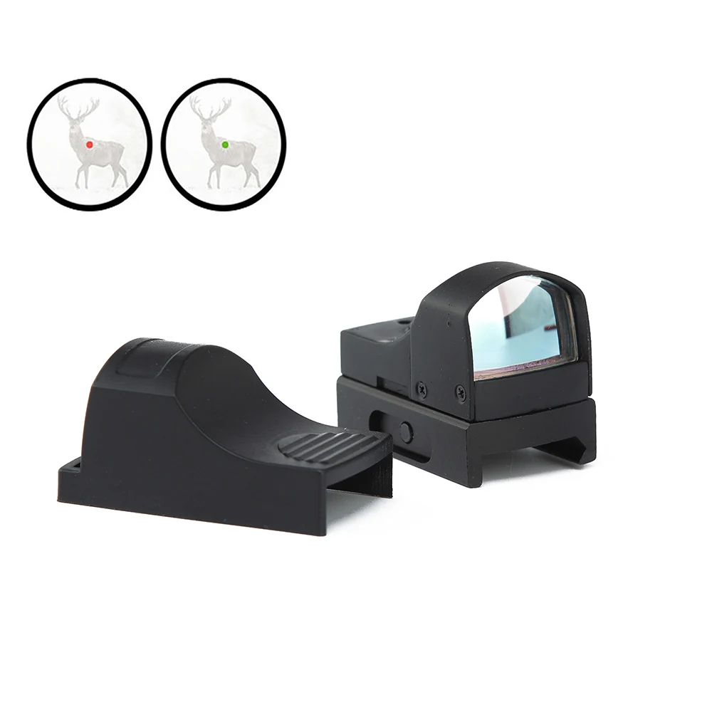 

1x Mini Red Dot Sight Tactical Hunting Collimator Airsoft Rifle Reflex Sight Scope for Glock Pistol Fit 20mm Picatinny Rail