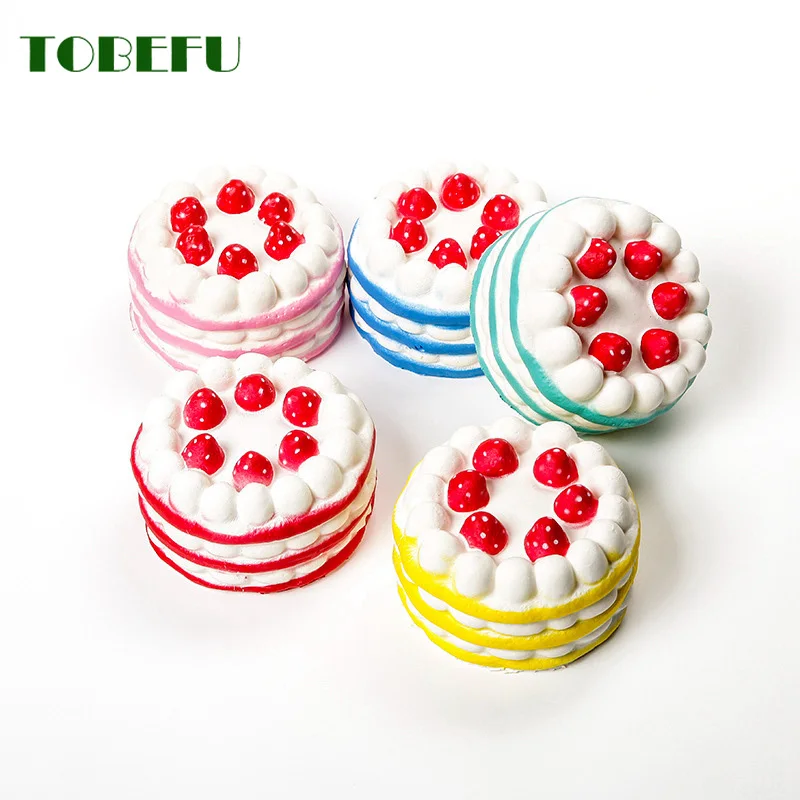 TOBEFU клубничный торт сжимаемые антистресс Новинка кляп Смешные игрушки для