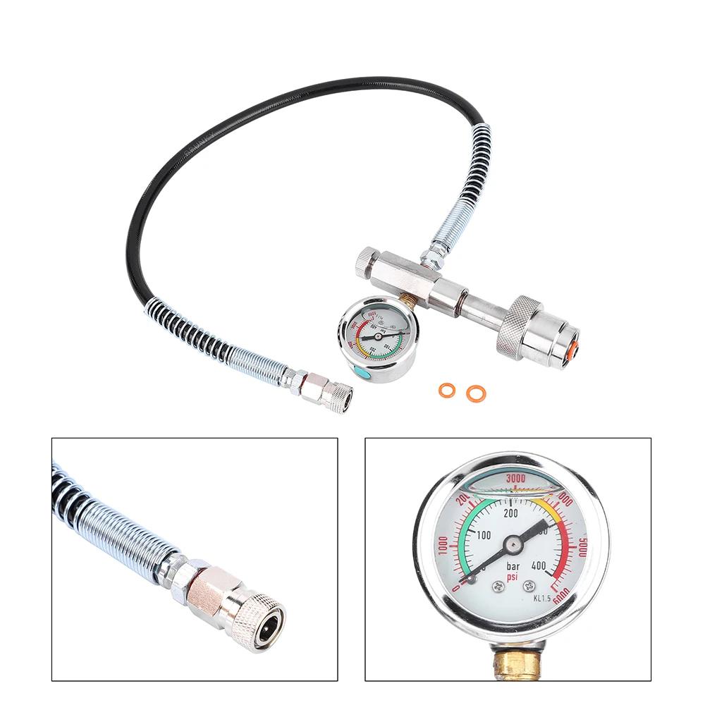 Заправочная Станция CGA347 двойной адаптер для шланга 400 бар 6000psi 80 см | Спорт и